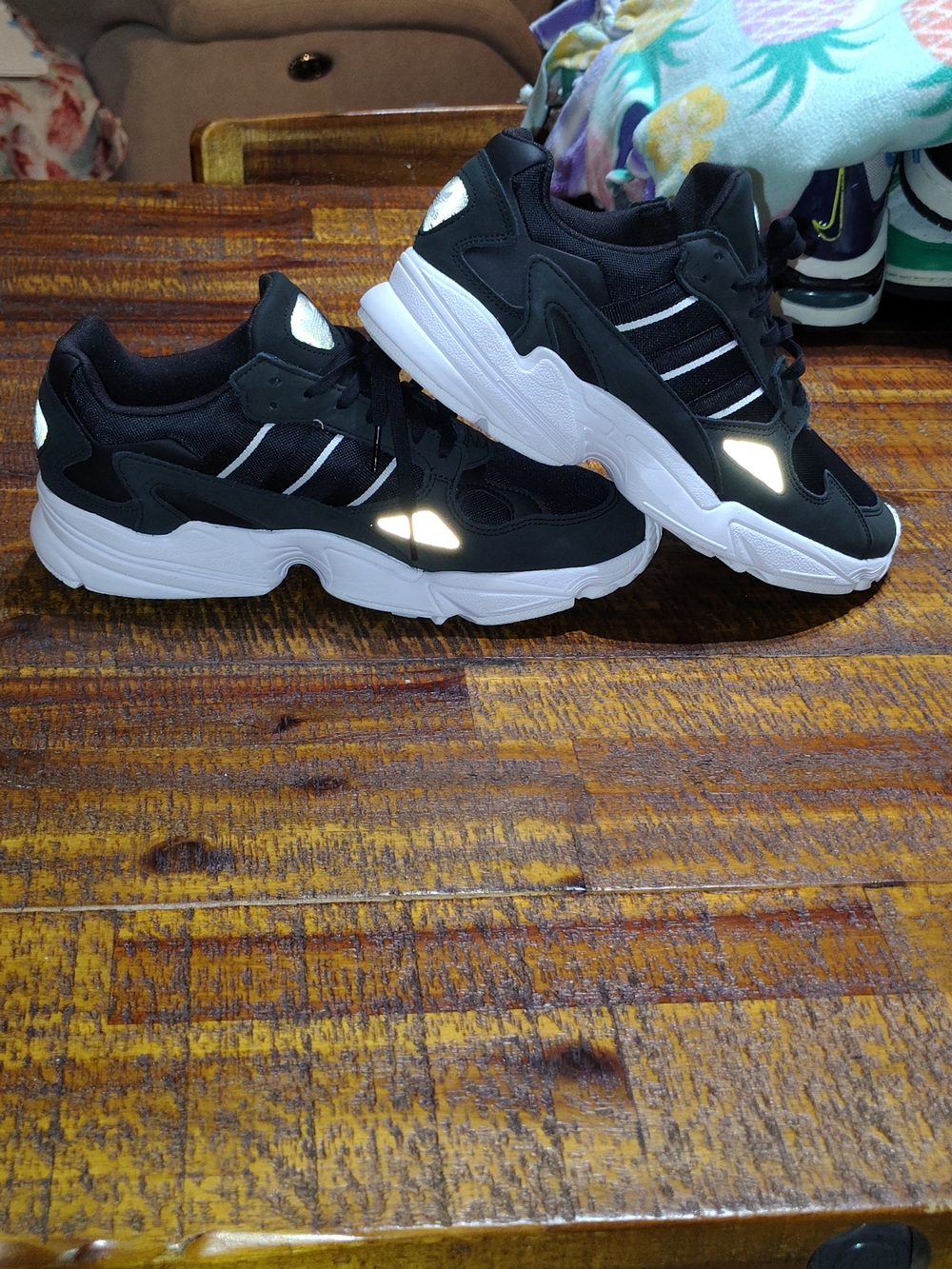 Adidas Originals W Falcon (specifically the "Core Black / Cloud White" W Size 10